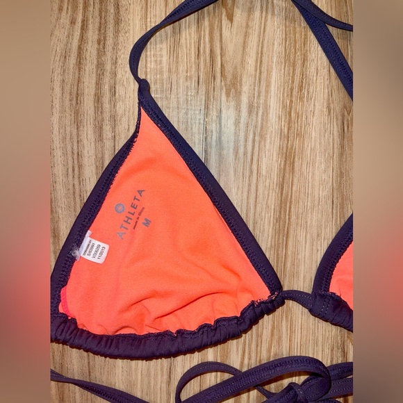 Excellent Condition 𝑨𝒕𝒉𝒍𝒆𝒕𝒂 𝑑𝑎𝑟𝑘 𝑔𝑟𝑒𝑦 𝚜𝚕𝚒𝚍𝚒𝚗𝚐 𝚝𝚛𝚒𝚊𝚗𝚐𝚕𝚎 𝚋𝚒𝚔𝚒𝚗𝚒 𝚝𝚘𝚙 - Picture 5 of 5